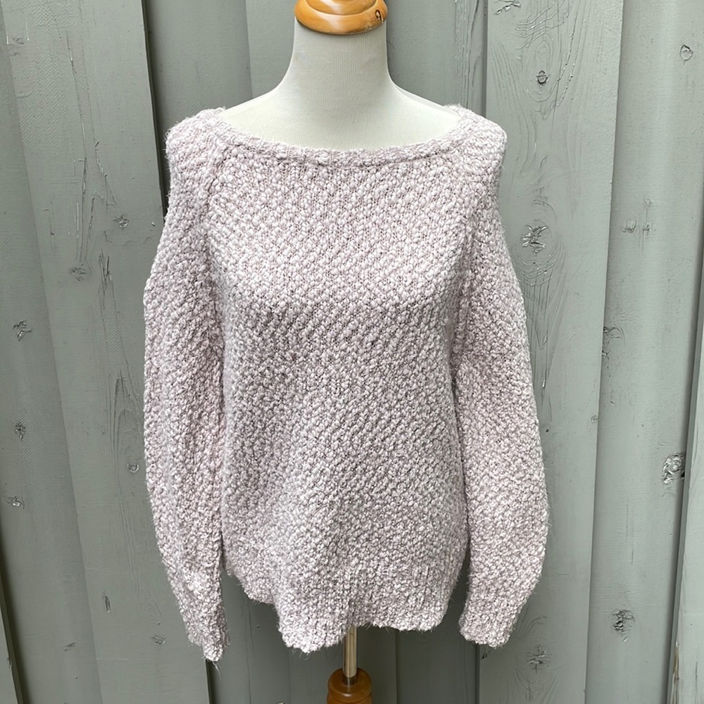 Yes-Lola Blush Pink Long Chunky Sweater Size Medium